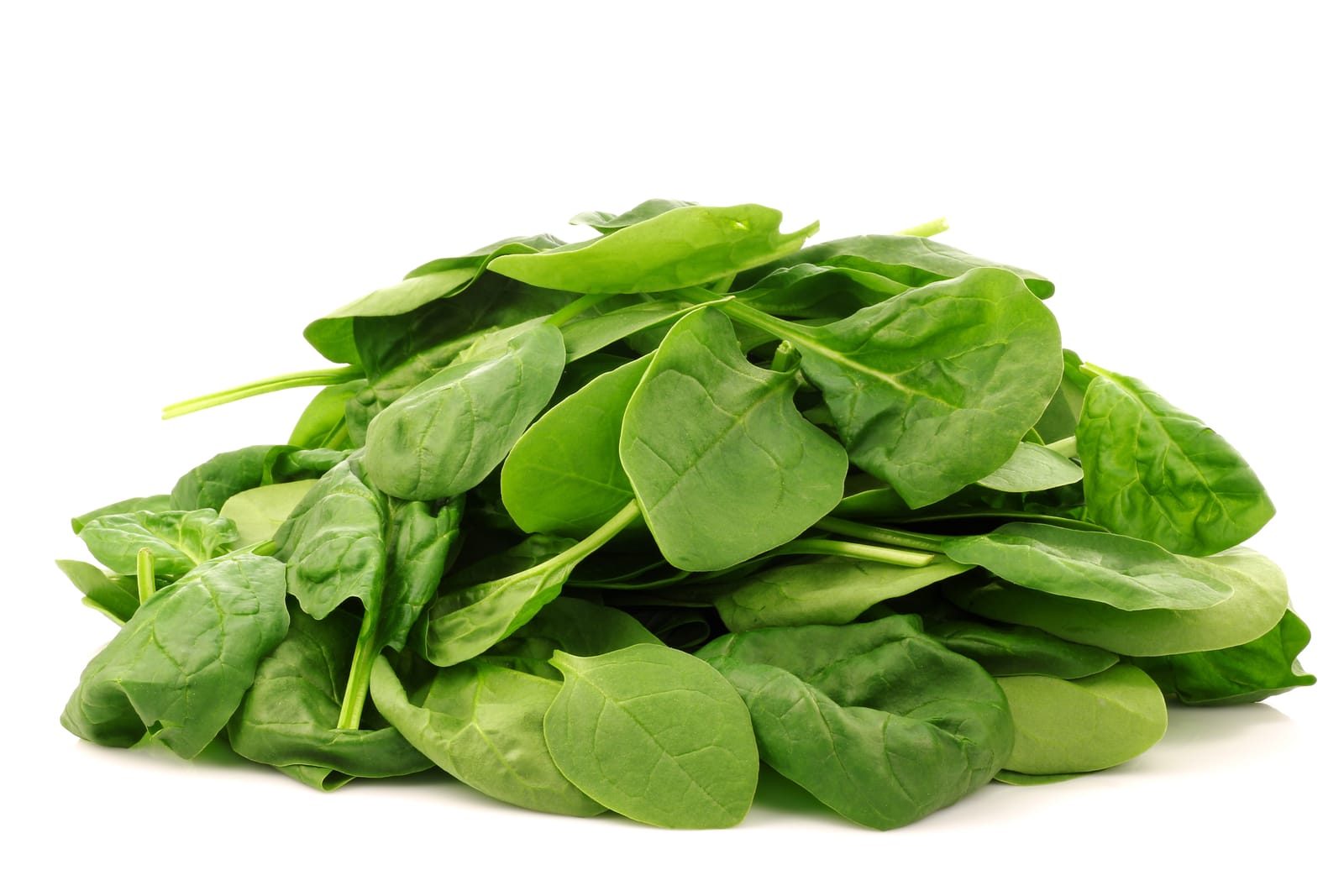 Fresh Spinach Leaves Pile