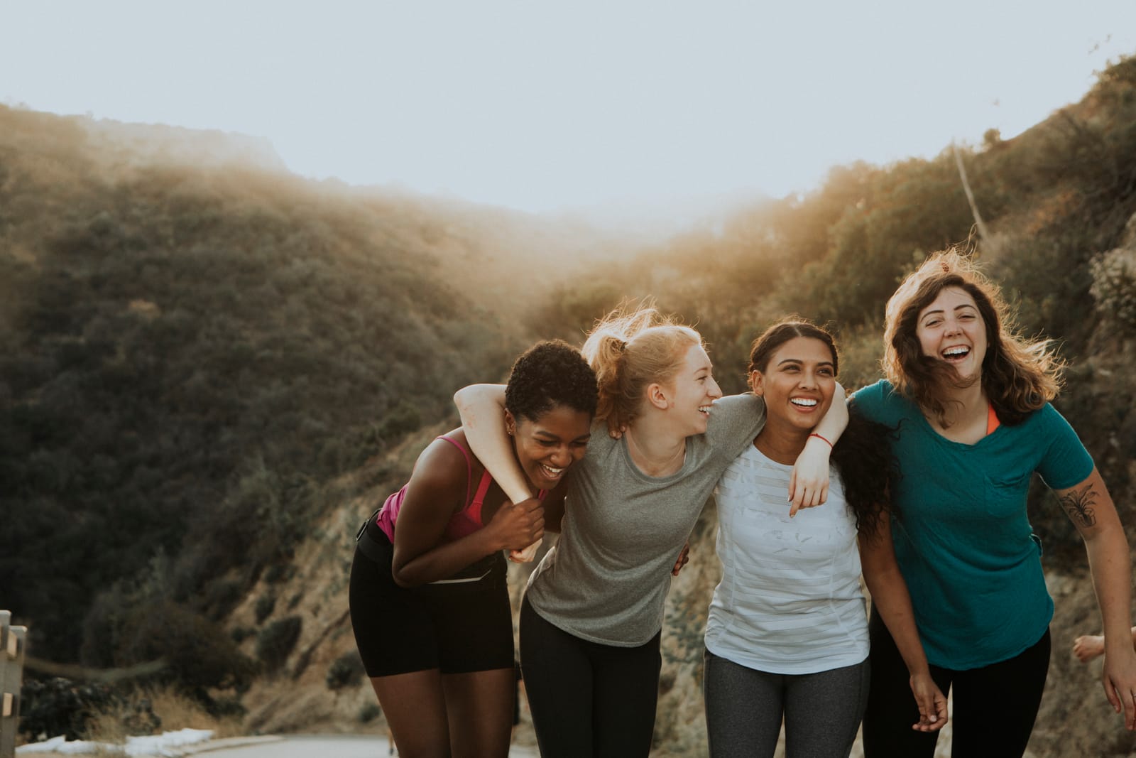 Four Women Laughing Hilltop