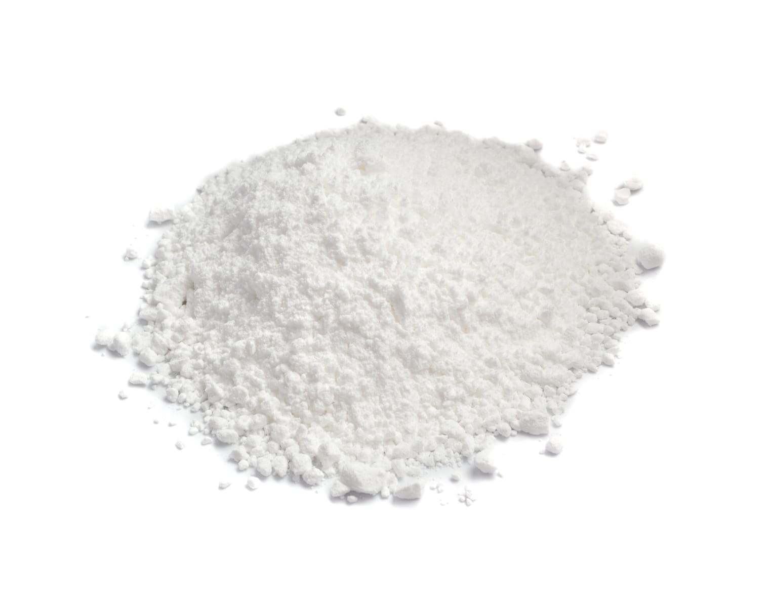 White Powder Pile Isolated