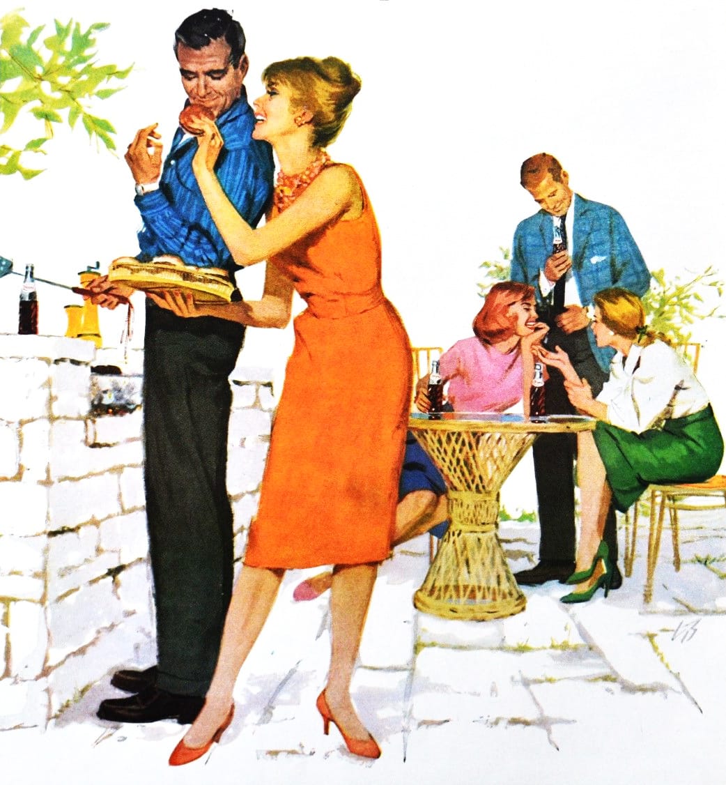 Vintage Patio Couples Dining